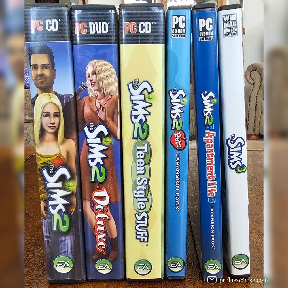 SIMS CD/DVD, Bundle of 6